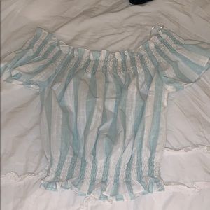 Off the shoulder crop top